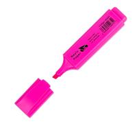 RAYLU PAPER Evidenziatori Fluorescenti con Punta Smusellata, Marcatori Fluorescenti con Tratto da 2-5 mm, Pennarelli Fluorescenti per Organizzazione (1, Rosa)