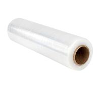 Raylu Paper - Film per imballaggio industriale e per pallettizzare, rotolo di carta film resistente in plastica ad alta elasticità per traslochi e spedizioni (Trasparente, 1 pezzo ECO)