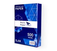 RAYLU PAPER - Fogli A4 80 g, 500 fogli di carta premium multiuso per stampanti laser, inkjet e fotocopiatrici, per ufficio e casa