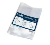 RAYLU PAPER - Forro Ajustable para Libros con Tira Adhesiva, Pack de 5 Forros con Forma de Libro Autoadhesivo Hecho de PVC Resistente de 130 Micras, Fácil y Rápida Instalación (31,5 x 53)