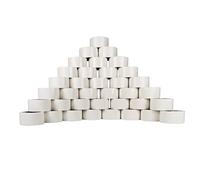 RAYLU PAPER - Nastro adesivo per l'imballaggio di scatole di spedizione resistenti ed extra resistenti, 66 metri x 50 mm di larghezza (36 unità, bianco)