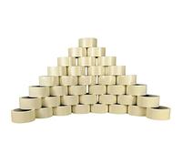 RAYLU PAPER - Nastro adesivo per l'imballaggio di scatole di spedizione resistenti ed extra resistenti, 132 metri x 50 mm di larghezza (36 unità, trasparente)