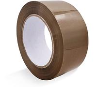 RAYLU PAPER - Nastro di imballaggio per sigillare scatole di cartone e pacchetto, nastro adesivo resistente da 45 micron, rotoli di tenuta da 50 mm x 132 m (1 unità, marrone)
