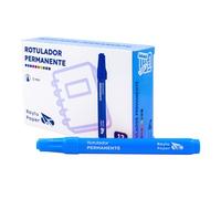 RAYLU PAPER Pennarelli permanenti con punta da 2 mm, pennarello permanente resistente all'acqua e allo sbiadimento ad asciugatura rapida, ideale per carta, cartone, plastica, metallo e tessuto (12
