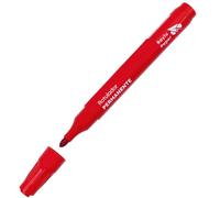 RAYLU PAPER Pennarelli permanenti con punta da 2 mm, pennarello permanente resistente all'acqua e allo sbiadimento ad asciugatura rapida, ideale per carta, plastica, metallo e tessuto (1, rosso)
