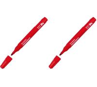 RAYLU PAPER Pennarelli permanenti con punta da 2 mm, pennarello permanente resistente all'acqua e allo sbiadimento ad asciugatura rapida, ideale per carta, plastica, metallo e tessuto (1, rosso)