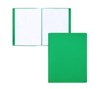 Raylu Paper Portalistino A5 con 10 Buste Trasparenti, Porta Listini in Polipropilene 100% Riciclabile, Portadocumenti per Ufficio e Scuola (A5, Verde, 10 Buste)
