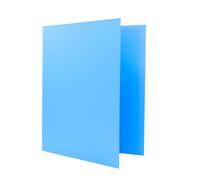 Raylu Paper® - Raccoglitore 4 anelli a D da 25 mm, raccoglitore A4 con anelli per riporre documenti, formato A4 33,5 cm di altezza x 26 cm di larghezza e dorso di 4 cm di spessore (blu pastello)