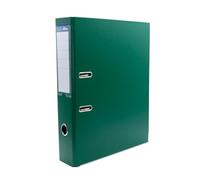 Raylu Paper - Raccoglitore a 2 anelli A4, raccoglitore ad anelli con leva e dorso da 7,5 cm, raccoglitore ad alta capacità per 500 fogli, con etichetta intercambiabile (verde)