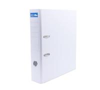 Raylu Paper - Raccoglitore a 2 anelli A4, raccoglitore ad anelli con leva e dorso da 7,5 cm, raccoglitore ad alta capacità per 500 fogli, con etichetta intercambiabile (bianco)