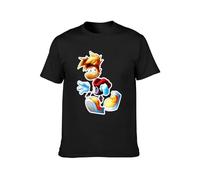 Rayman Religion Mens Casual T-Shirt Black Tee S