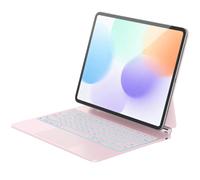 RAYMCRAFT Custodia per iPad Air 13 / Pro 12.9 con tastiera e supporto | Magic-Keyboard - Trackpad multi-touch retroilluminato a 11 colori, fibbia di sicurezza per matita per Air 13 (M4/M3/M2)