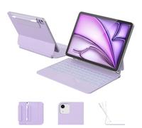 RAYMCRAFT per iPad Air 11 "(M3 2025 / M2 2024) e iPad Pro 11" (1a/2a/3a/4a generazione), tastiera magica per Air 4/5 11", tasti retroilluminati a molla, superficie antimacchia, trackpad multi-touch