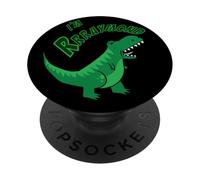 Raymond I'm Rrraymond Cute T-Rex Dino Roar Nome per bambini PopSockets PopGrip Adesivo