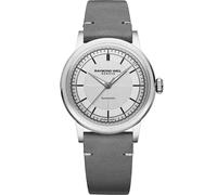 Raymond Weil Millesime 35mm Automatic Watch - Silver Dial, Grey Leather Strap