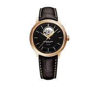 Raymond Weil Orologio da uomo Maestro - 2227 -PC5-20021 - rotondo - meccanico a carica automatica e bilanciere a vista - nero - Diametro 40 mm