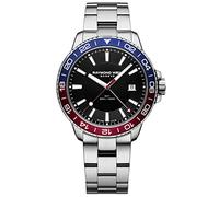 RAYMOND WEIL Orologio da uomo Tango - 8280 -ST3-20001 - rotondo - al quarzo con funzione GMT, nero, scatola 42 mm