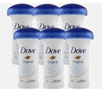 Rayni Beauty Deals Dove Deodorante Stick Crema Idratante ai Funghi - Originale - 50 ml (Confezione da 6)
