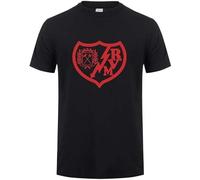 Rayo Vallecano T Shirt Men Summer Short Sleeve Cotton Man Tops Fashion T-Shirts T-Shirt Black M