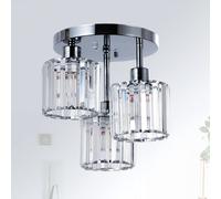 Rayofly Lampadari moderni di cristallo a soffitto Plafoniera a 3 luci con