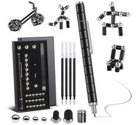 Rayong Penna a sfera magnetica, penna magnetica Fidget Pen, fantastici gadget per alleviare lo stress, divertente penna magnetica multifunzione, regalo di compleanno per uomini, giovani donne e