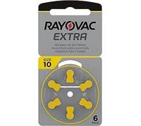RAYOVAC - 30 batterie extra per apparecchi acustici, tipo 10, PR70, codice colore giallo, 1,45 Volt, 30 pezzi (5 x 6 batterie)