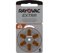 Rayovac 60 Batterie per Apparecchi Acustici Zinco Aria Modello 312, Marrone