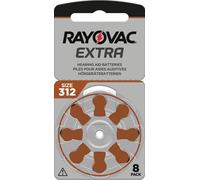 RAYOVAC - 80 batterie extra per apparecchi acustici, tipo 312, PR41, codice colore marrone, 1,45 Volt, 80 pezzi (10 x 8 batterie)