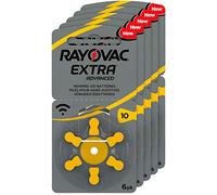RAYOVAC - Batterie per apparecchi acustici, 5 x 1,45 V 105 mAh, confezione risparmio da 6