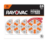 Rayovac Batterie per apparecchi acustici, misura 13, confezione da 24