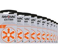 Rayovac Extra Advanced Batterie Acustiche Zinco Aria, Formato 13 Value Pack Da 6