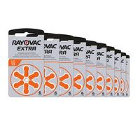 Rayovac Extra Advanced Batterie Acustiche Zinco Aria Formato 13 Value Pack da 60