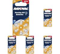 Rayovac Ray-13B Set Batterie per Apparecchi Acustici, Argento (Confezione da 5)
