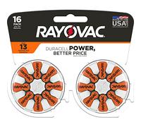Rayovac Size 13 Hearing Aid Batteries, Hearing Aid Batteries Size 13, 16 Count