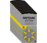 600 Batterie PILE RAYOVAC Extra 10 per Apparecchi Acustici PROTESI udito PR70