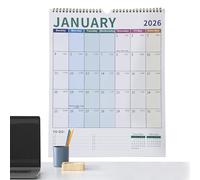 Raypontia Calendario Da Parete 2026 18 Mesi - Calendario Colorato Appendibile - Per Pianificazione Date Per Studenti Insegnanti Freelancer Consulenti Casa Aula Camera Dormitorio Studio Laboratorio
