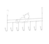 Raypontia Ganci sopra la porta | Appendiabiti per porta resistente a forma di gatto con 7 ganci | Gancio appendiabiti per per soggiorno, bagno, camera da letto e cucina, appendiabiti per