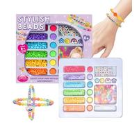 Raypontia Kit per Creare Braccialetti per Ragazze | Set Creazione Braccialetti Giocattoli Creativi per Bambini - Giocattolo Divertente Bijoux per Ciondoli Orecchini Collana - per Principianti Ragazze