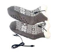 Raypontia Riscaldati Elettrici,Alimentati a USB con Motivo Fiocchi di Neve e Riscaldapiedi - Scaldapiedi Portatile Uomo Donna Inverno - Ideali per Camminare Moto