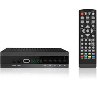 RAYPOW 2025 Nuovo decoder TV TDT DVB-T T2 H265 HEVC FTA Full HD PVR, USB, HDMI, SCART, sintonizzatore TV digitale terrestre, ricevitore digitale, Full HD 1080p JN-821T2