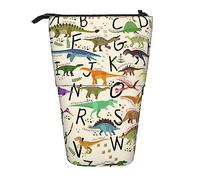 rayprint Astuccio, grazioso portapenne verticale, astuccio portapenne retrattile, elegante borsa organizer per la cancelleria con l'alfabeto per imparare l'alfabeto.