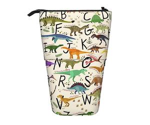 rayprint Astuccio, grazioso portapenne verticale, astuccio portapenne retrattile, elegante borsa organizer per la cancelleria con l'alfabeto per imparare l'alfabeto.