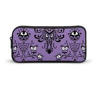 rayprint Astuccio per matite con stampa a tema casa stregata di Halloween, portapenne, pochette, scatola portaoggetti per cancelleria, organizer per trucchi, borsa portaoggetti