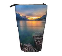 rayprint Astuccio per matite, grazioso astuccio portamatite con supporto, astuccio portamatite retrattile, borsa organizer per cancelleria del Parco Nazionale dei Ghiacciai