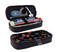 rayprint Astuccio portapenne compatibile con la colorata farfalla monarca arancione, scatola multifunzione per forniture per ufficio, università e adulti.