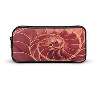 rayprint Curva di Fibonacci Sezione Aurea Spirale Conchiglia Astuccio per Matite Stampato Texture Conchiglia Astuccio Porta Penne Porta Cancelleria Scatola Trucchi Organizer Borsa Conservativa