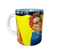 rayprint Possiamo farcela Tazze da caffè Tazza in ceramica da 11 OZ per ufficio e casa Tazza da tè all'interno Cielo