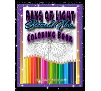 Rays of light stained glass coloring book