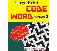 Rays Publishers Large Print Code Word Puzzles 2 (Tascabile)