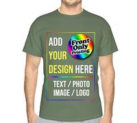 Raysent T-Shirt Personalizzata Personalizza la Tua Maglietta con Testo Immagine Logo Foto Stampa Solo Frontale